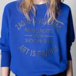 Zadig & Voltaire Royal Blue Knit Top